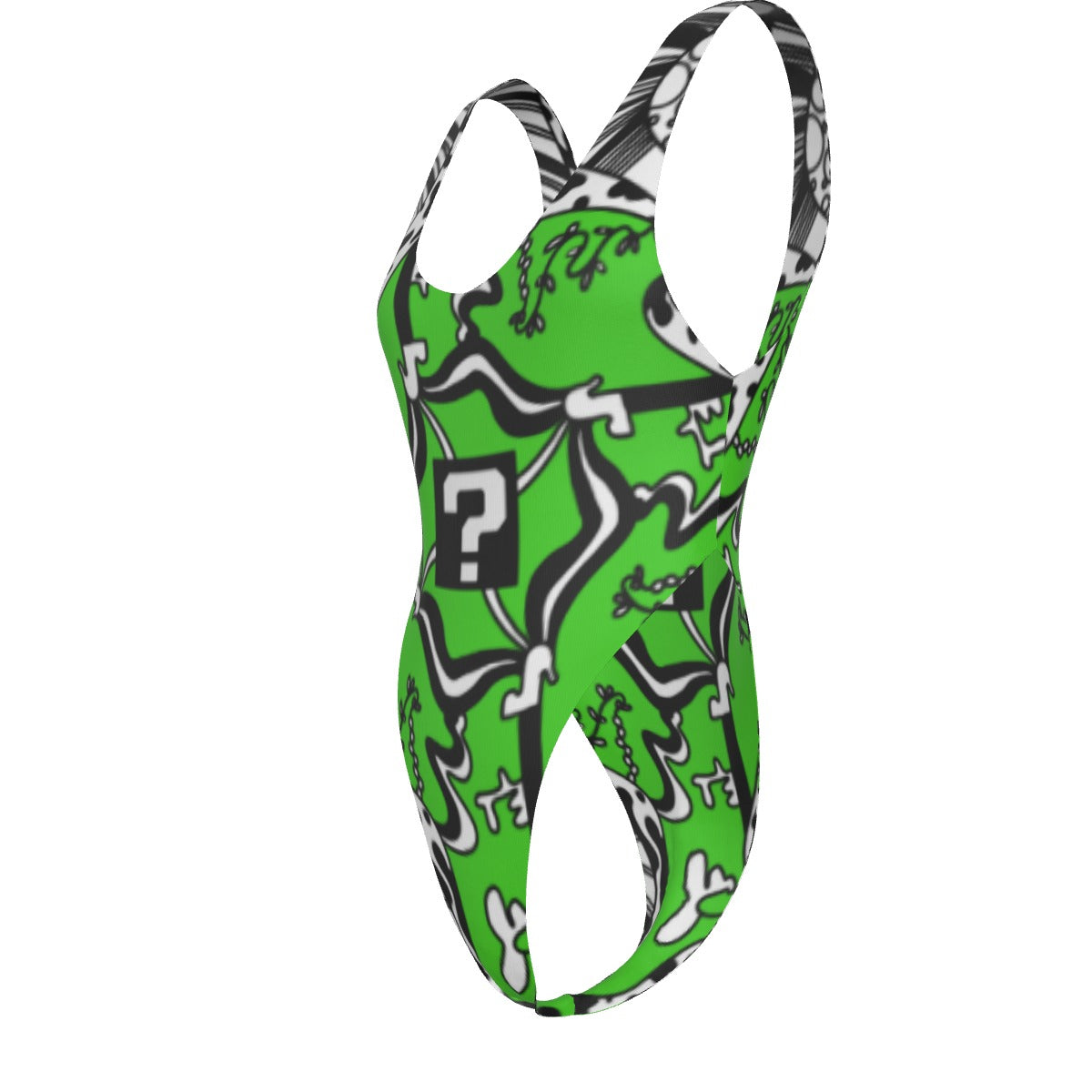 Green TipDrip One-piece Swimsuit