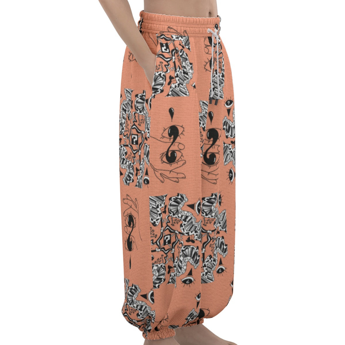 Tangerine Unisex Lantern Pants