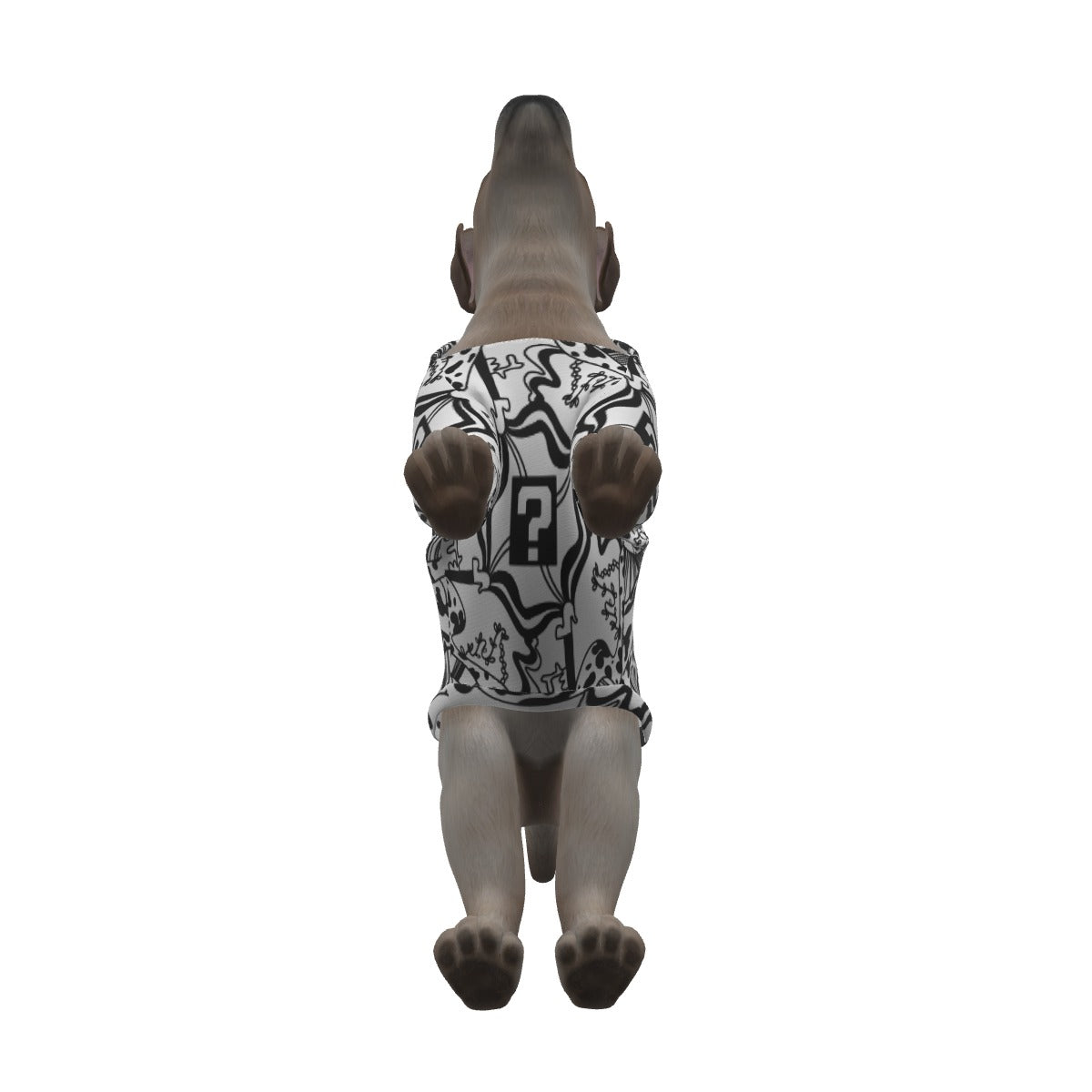 White TipDrip All-Over Print Dog's Pullover Hoodie