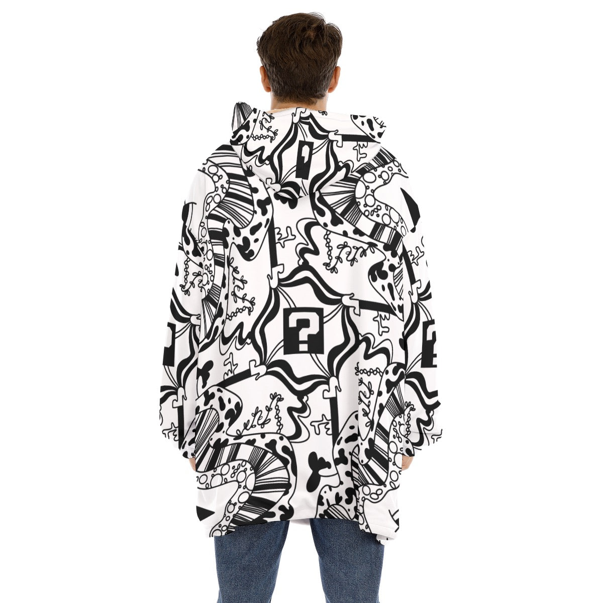 TipDrip Unisex Sherpa Fleece Hoodie Blanket