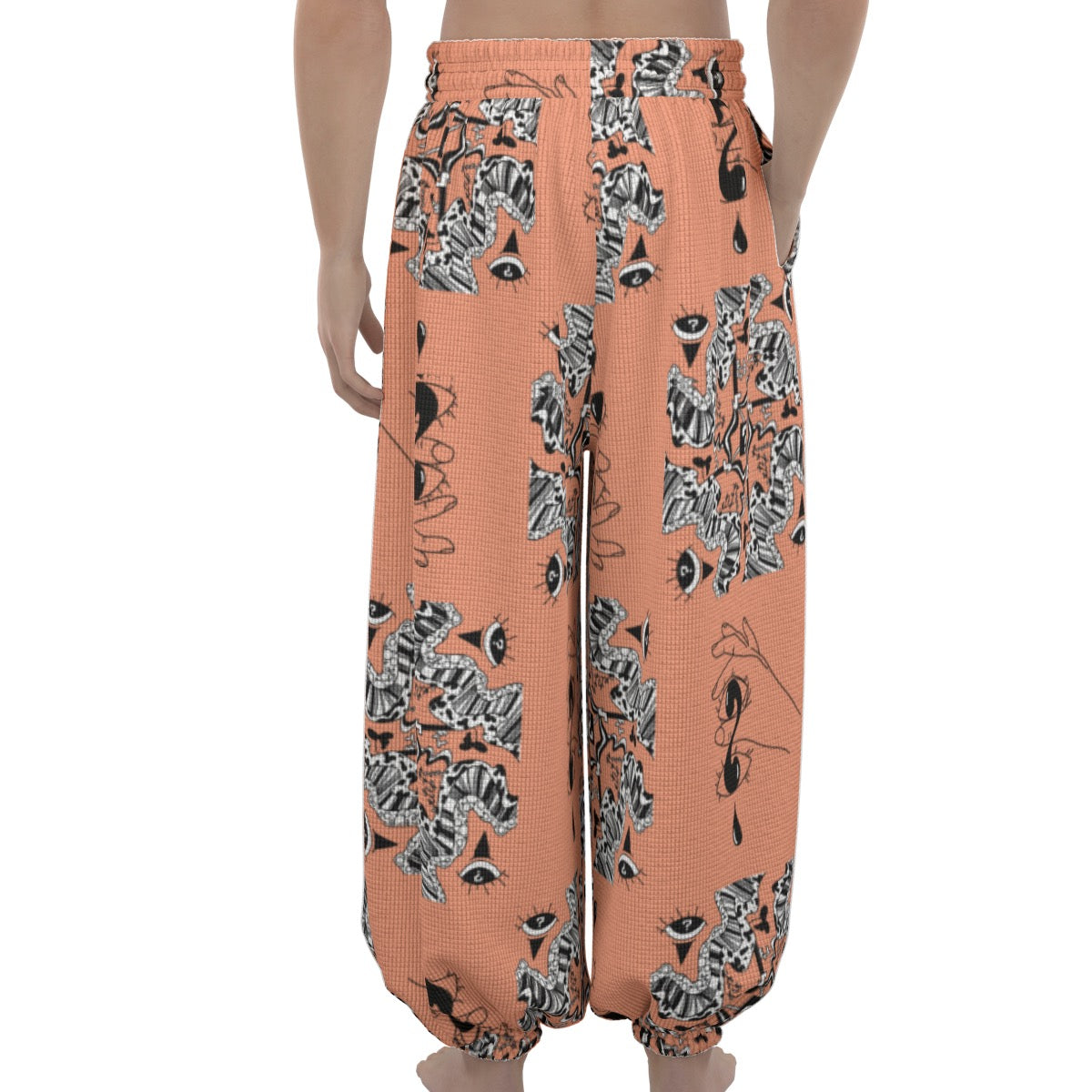 Tangerine Unisex Lantern Pants