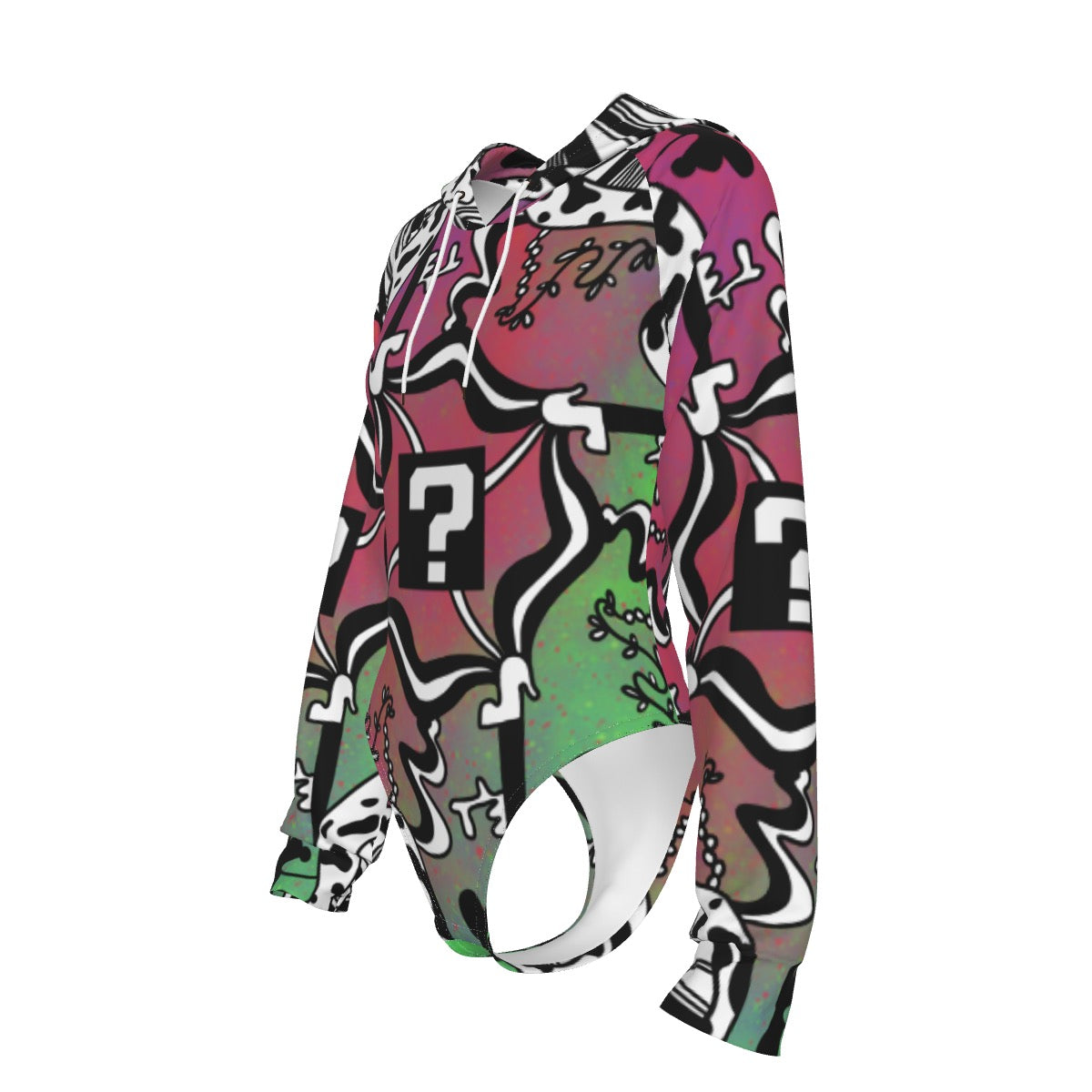 TnF Hooded Bodysuit w Sleeves