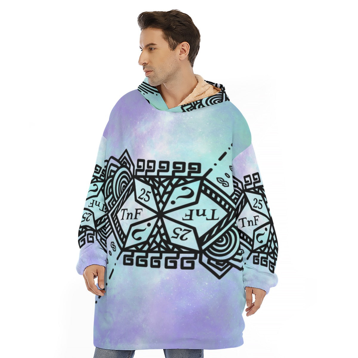 TnF 25 Unisex Sherpa Fleece Hoodie Blanket