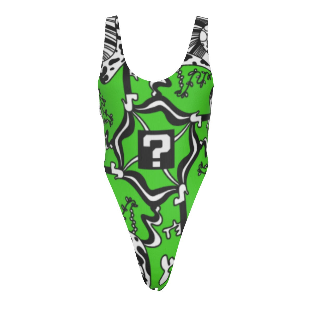 Green TipDrip One-piece Swimsuit