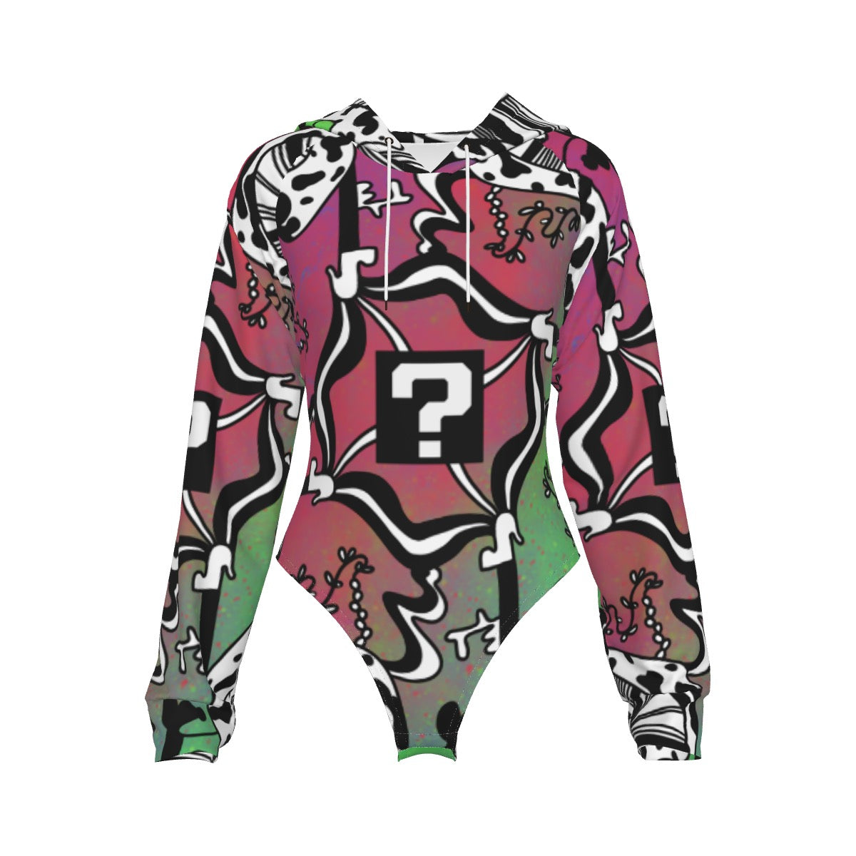TnF Hooded Bodysuit w Sleeves