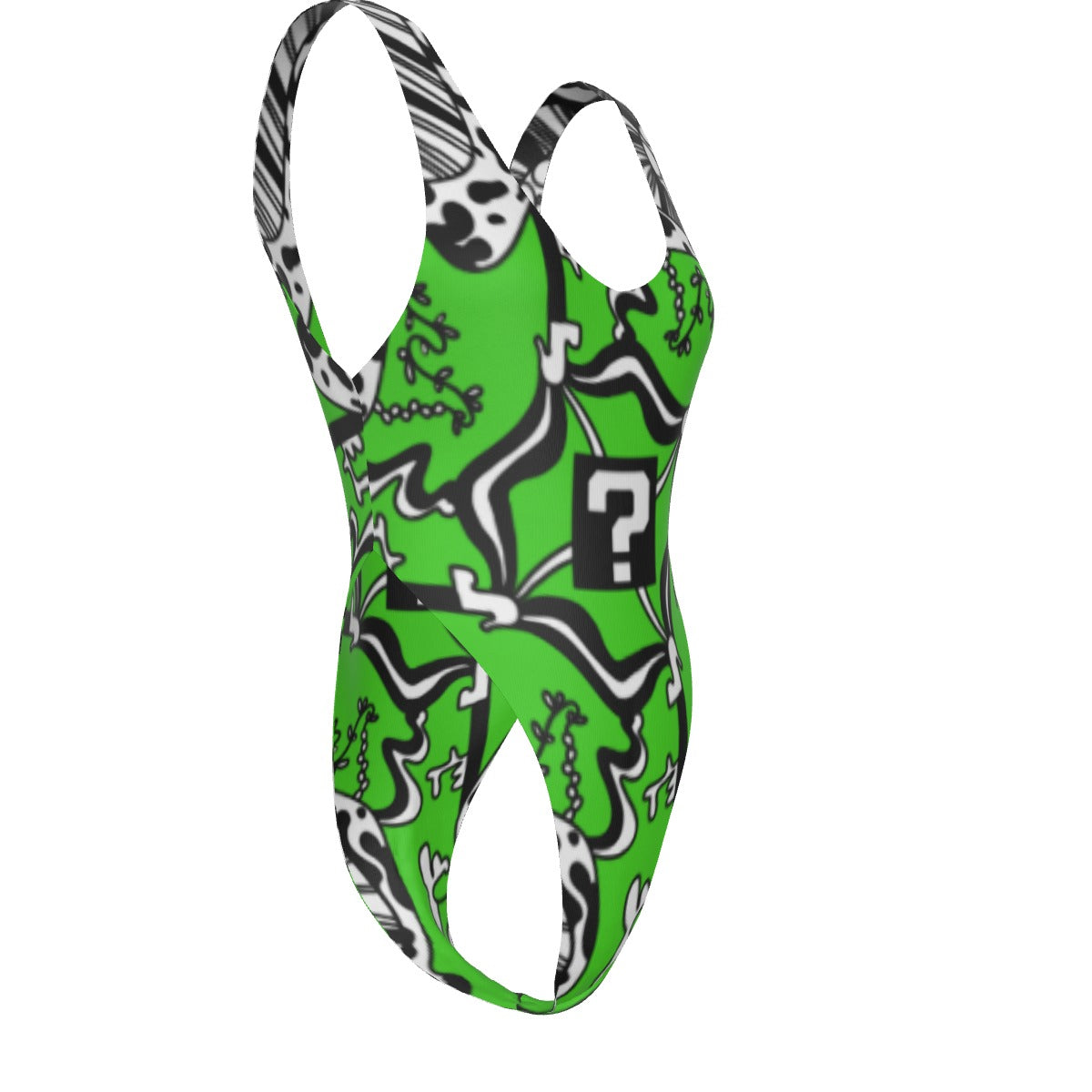 Green TipDrip One-piece Swimsuit