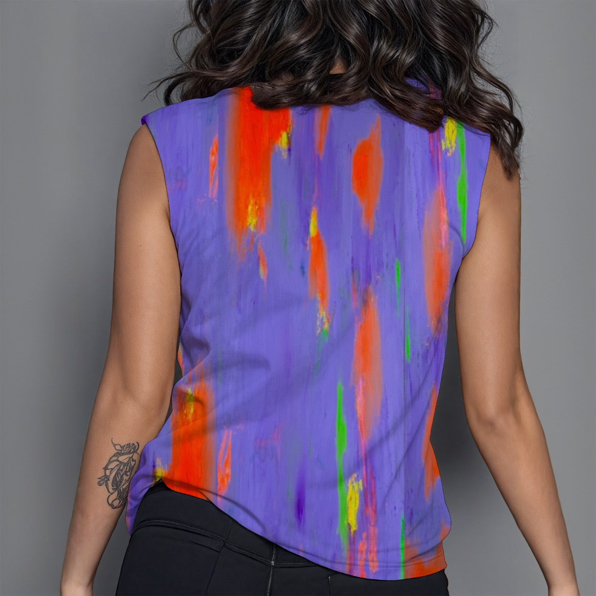 lavender glitch tee