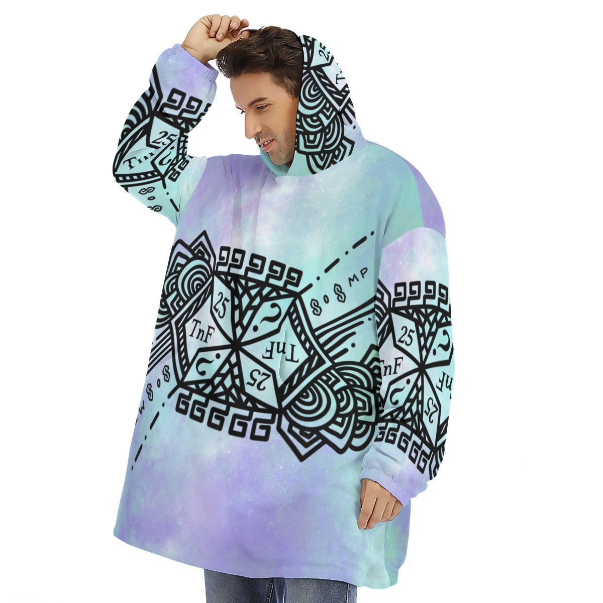 TnF 25 Unisex Sherpa Fleece Hoodie Blanket