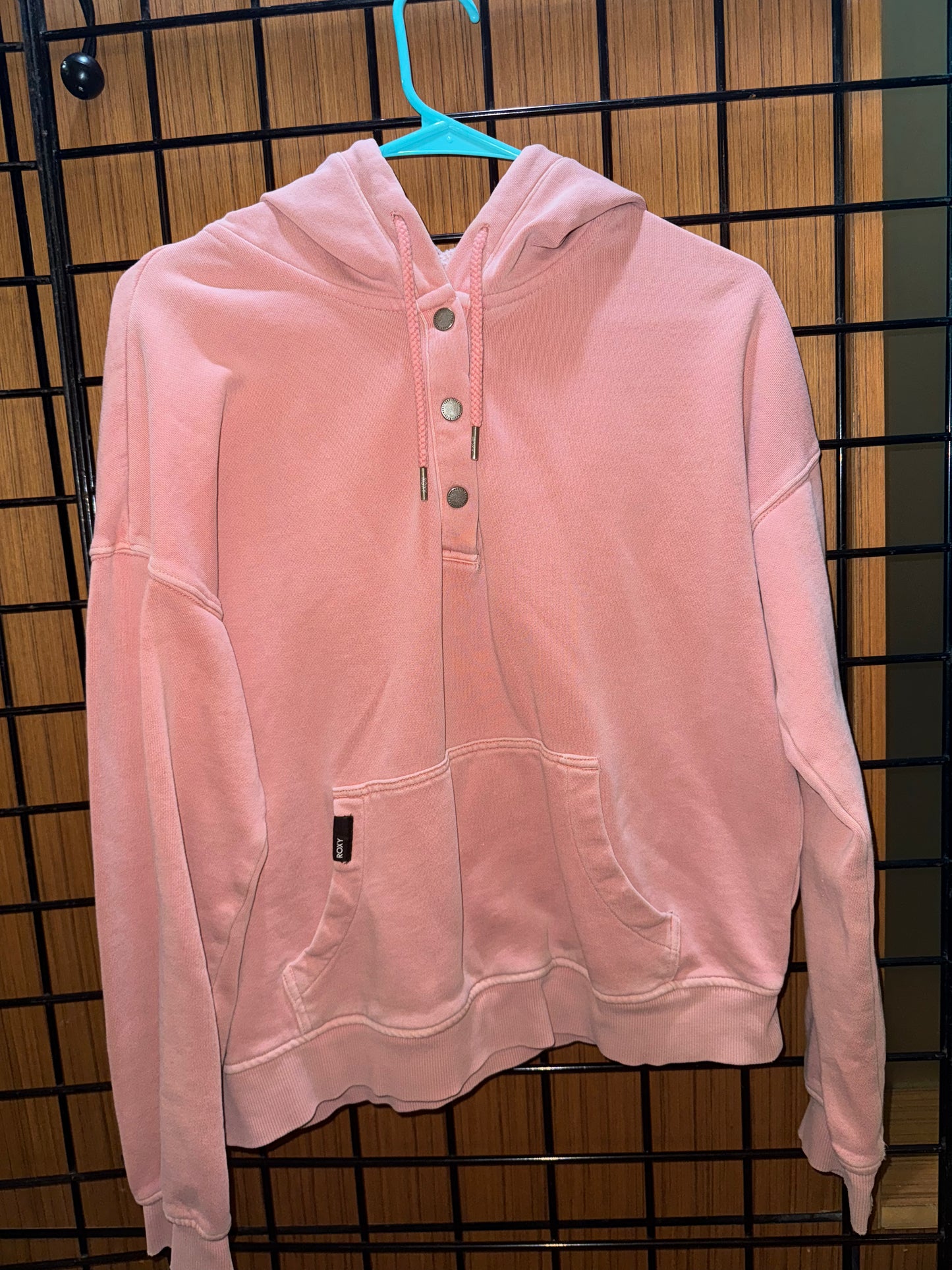 Pink Button Tip Hoodie