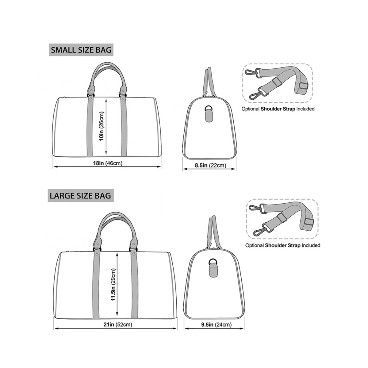 Red Wine TipDrip Duffle Bag - 2 sizes