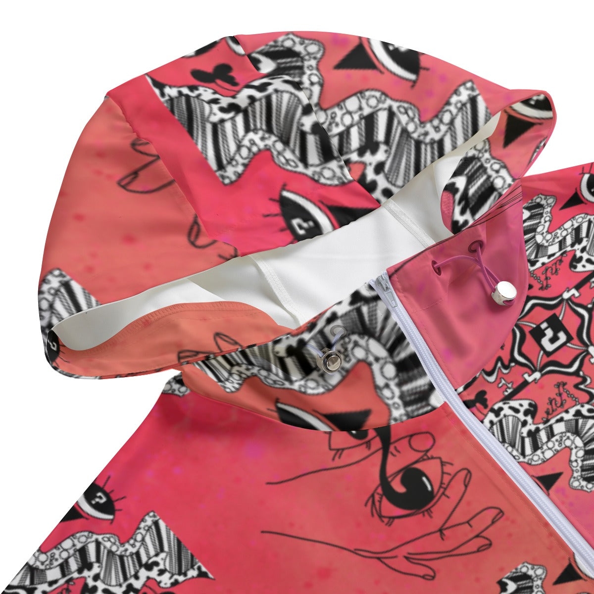 Sunset Unisex Pullover Jacket With Zipper Closure