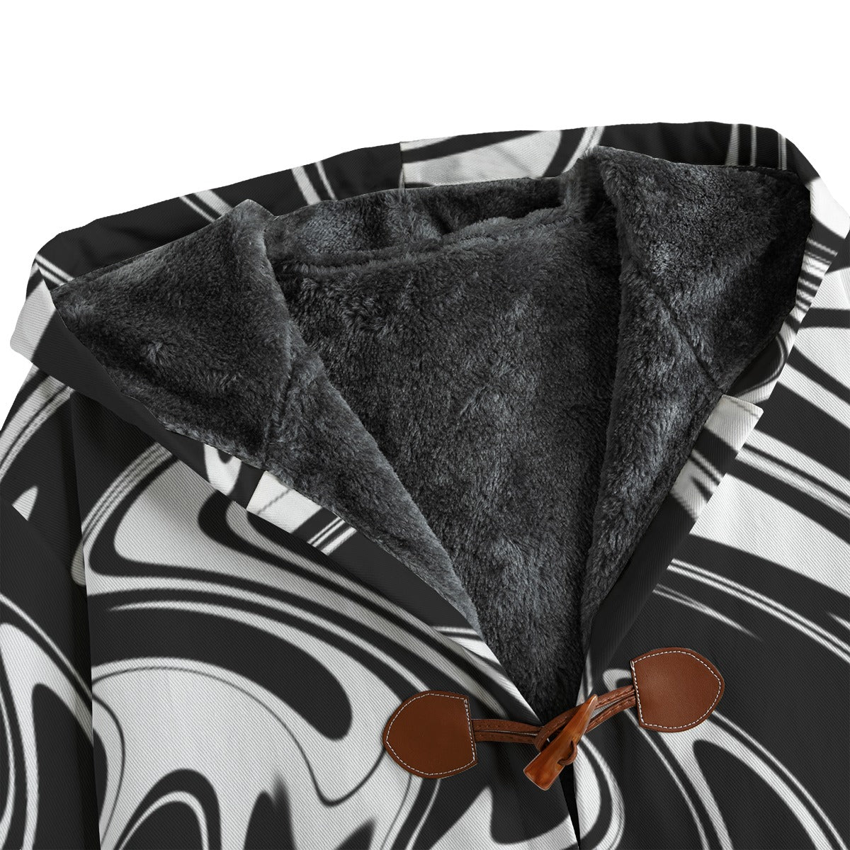 MonoSwirl Fleece Trenchcoat