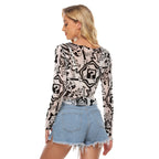 TipDrip White Mesh  Crop Tee