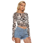 TipDrip White Mesh  Crop Tee