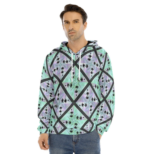 Tip Geometric Velvet Hoodie
