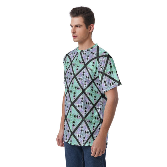 Tip Geometric Velvet Shirt