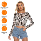 TipDrip White Mesh  Crop Tee