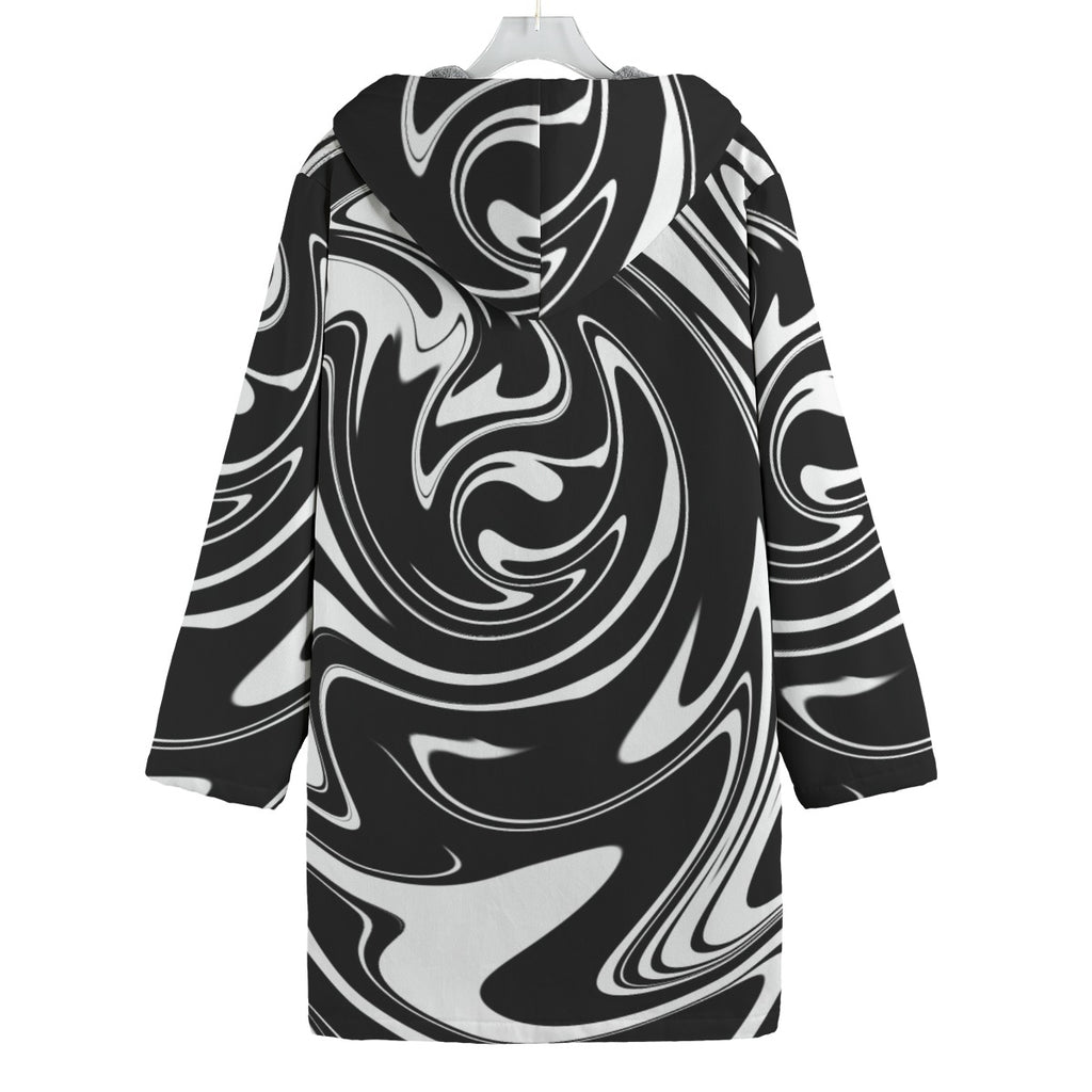 MonoSwirl Fleece Trenchcoat