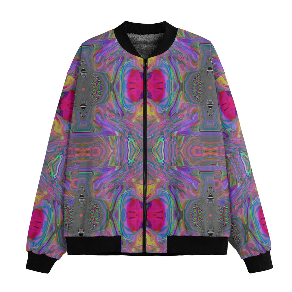 Lucy Butterfly.v1 Fleece Bomber Jacket