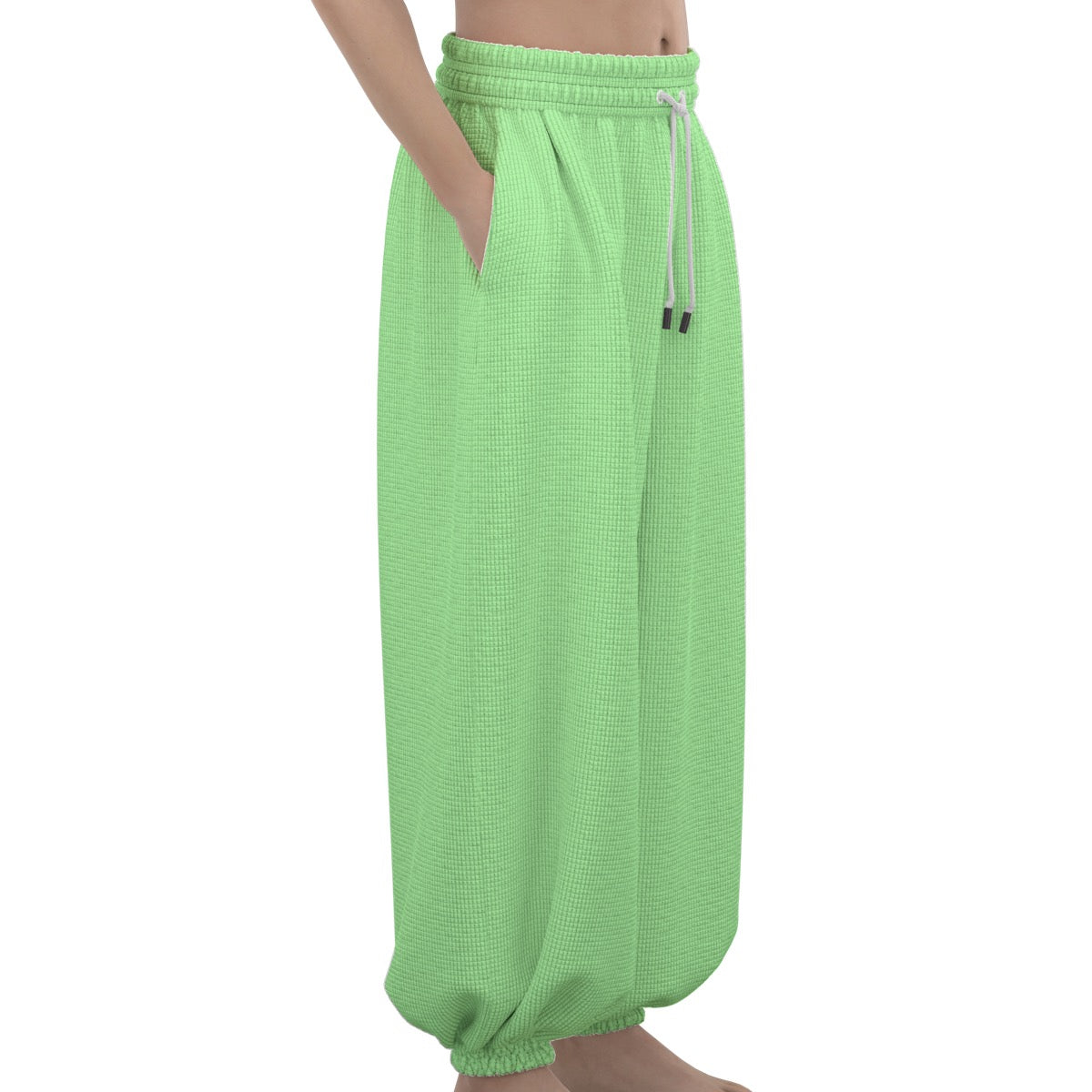 Electric Lime.simple syrup Waffle Pants