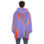 Lavendar Glitch Sherpa Fleece Thuggie