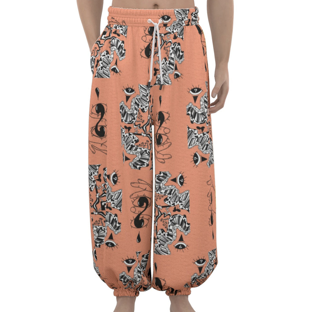 Tangerine Dream Waffle Pants