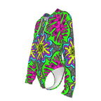 WATERMELTIN Splat Hooded Bodysuit w Sleeves