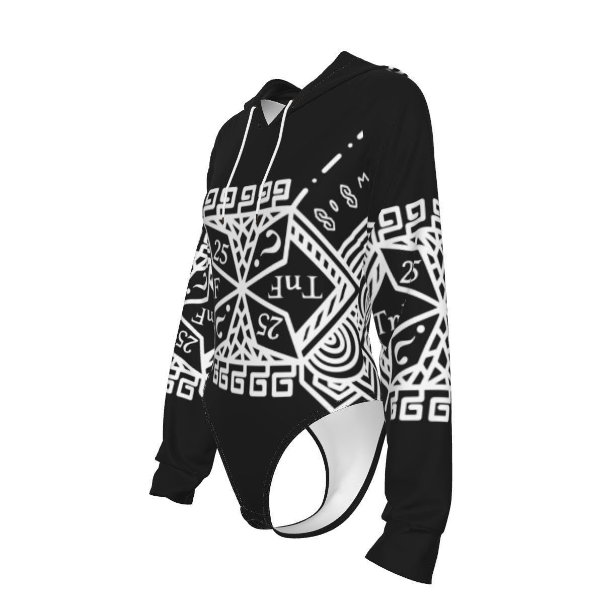 TnF 25  Hooded Bodysuit w Sleeves