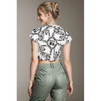 White TipDrip Cropped T-shirt