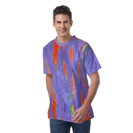 Lavender Glitch Velvet Tee