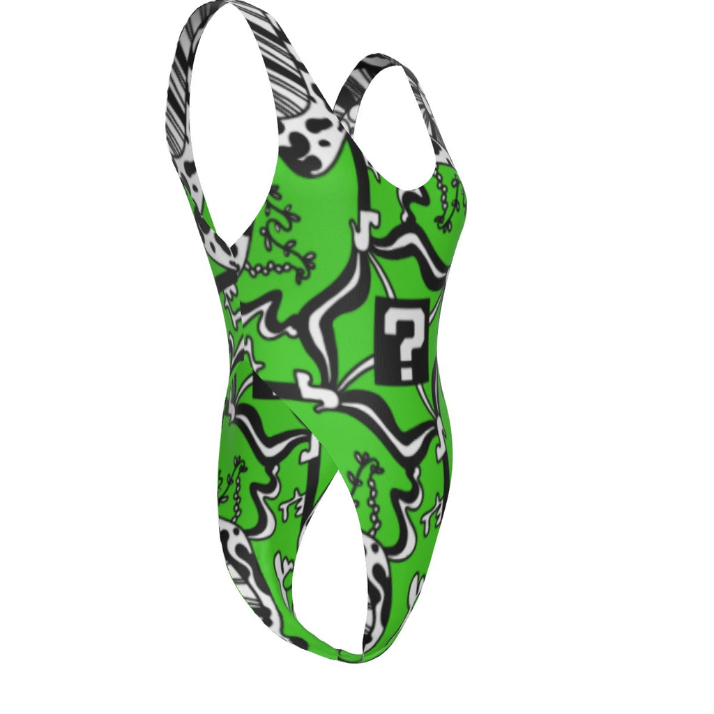 Green TipDrip Swimsuit