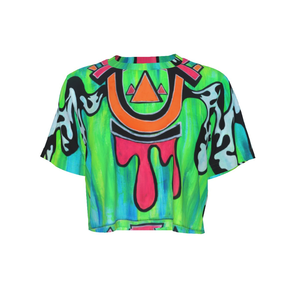 Neon Wakaan Cropped T-Shirt