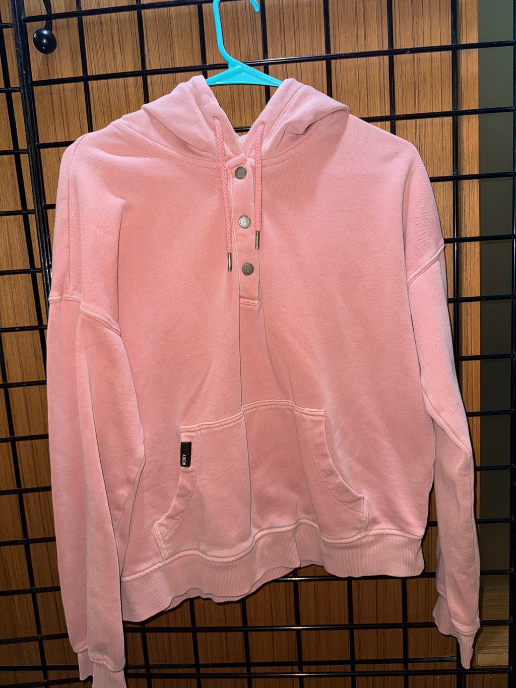 Pink Button Tip Hoodie