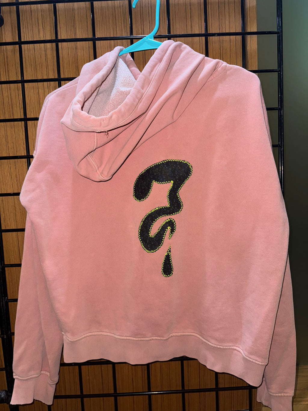 Pink Button Tip Hoodie