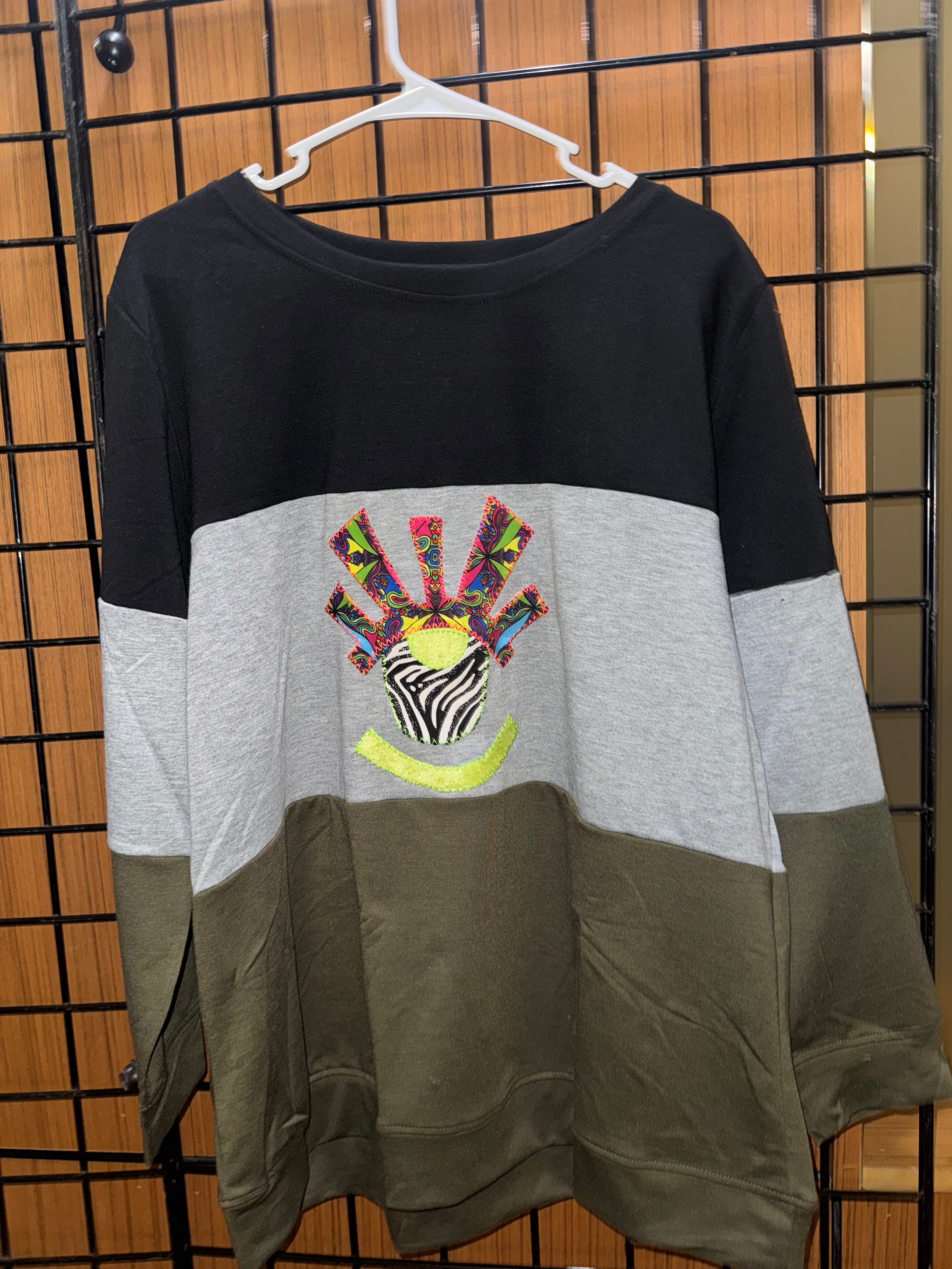 Color-Block Eyeclops Long Sleeve