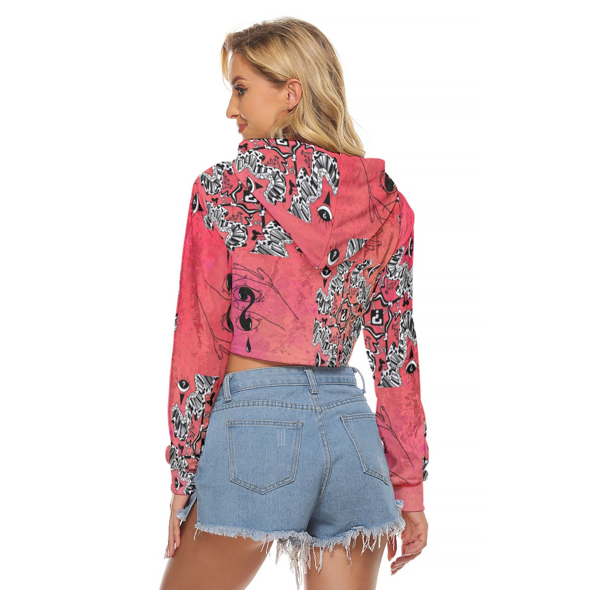 Sunset Sherbet Crop Hoodie