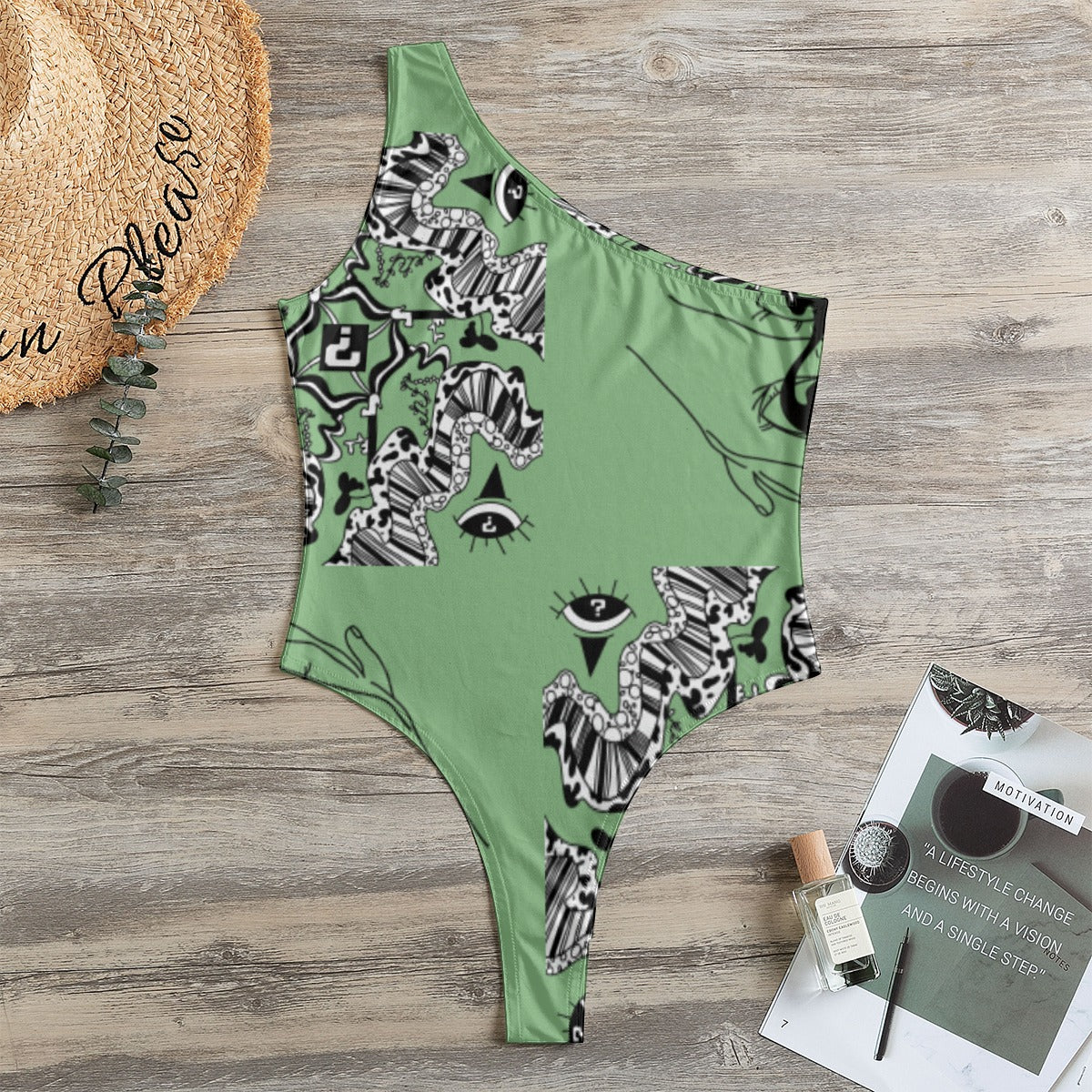 Sage One-Shoulder Bodysuit