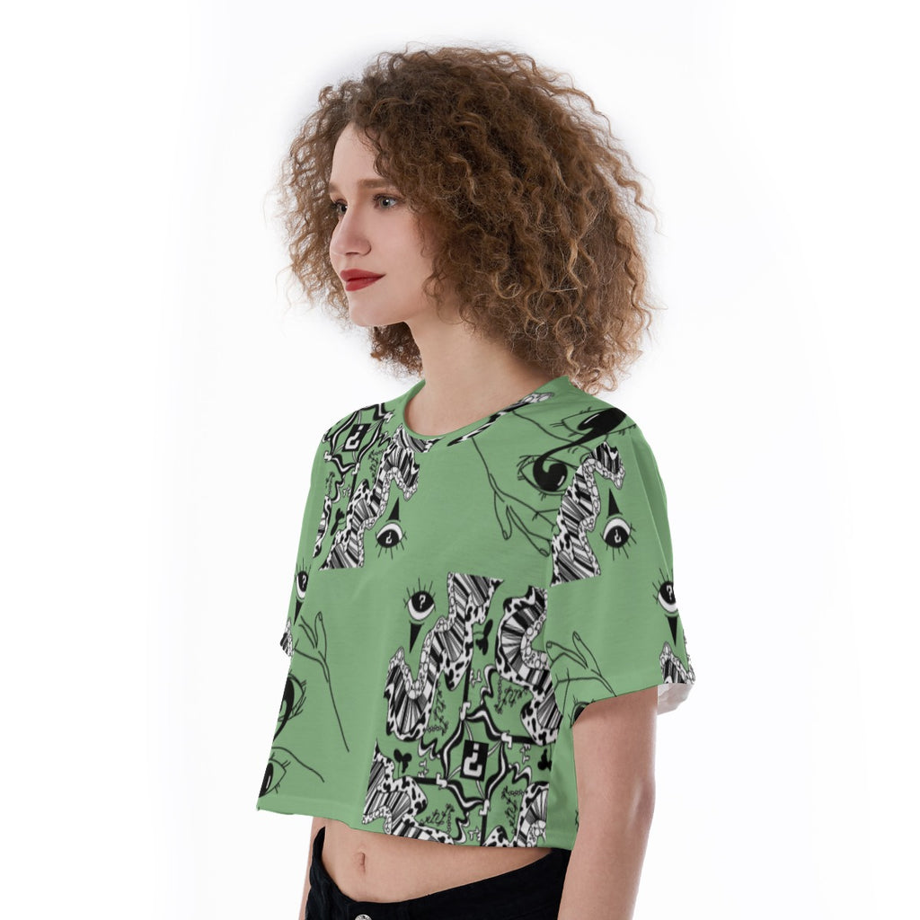 Sage Cropped T-Shirt