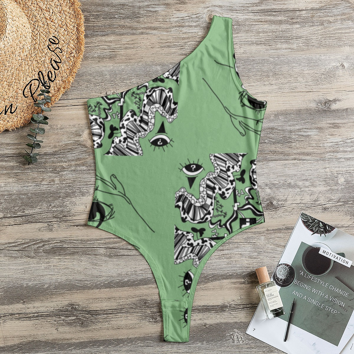 Sage One-Shoulder Bodysuit
